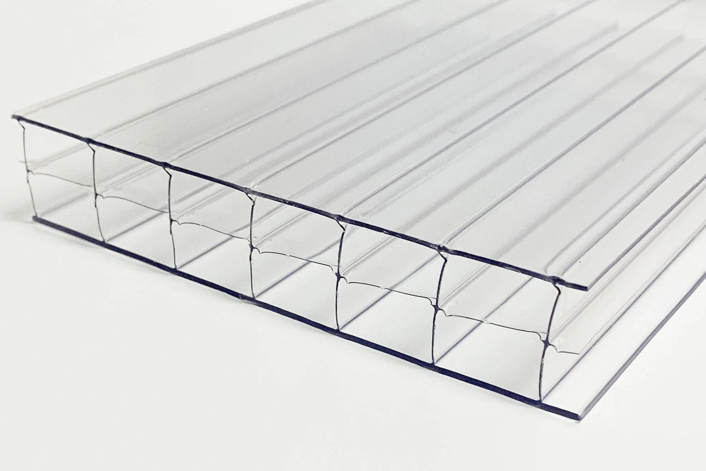 6mm 6.9'x19.7' Clear Twinwall Polycarbonate Sheet