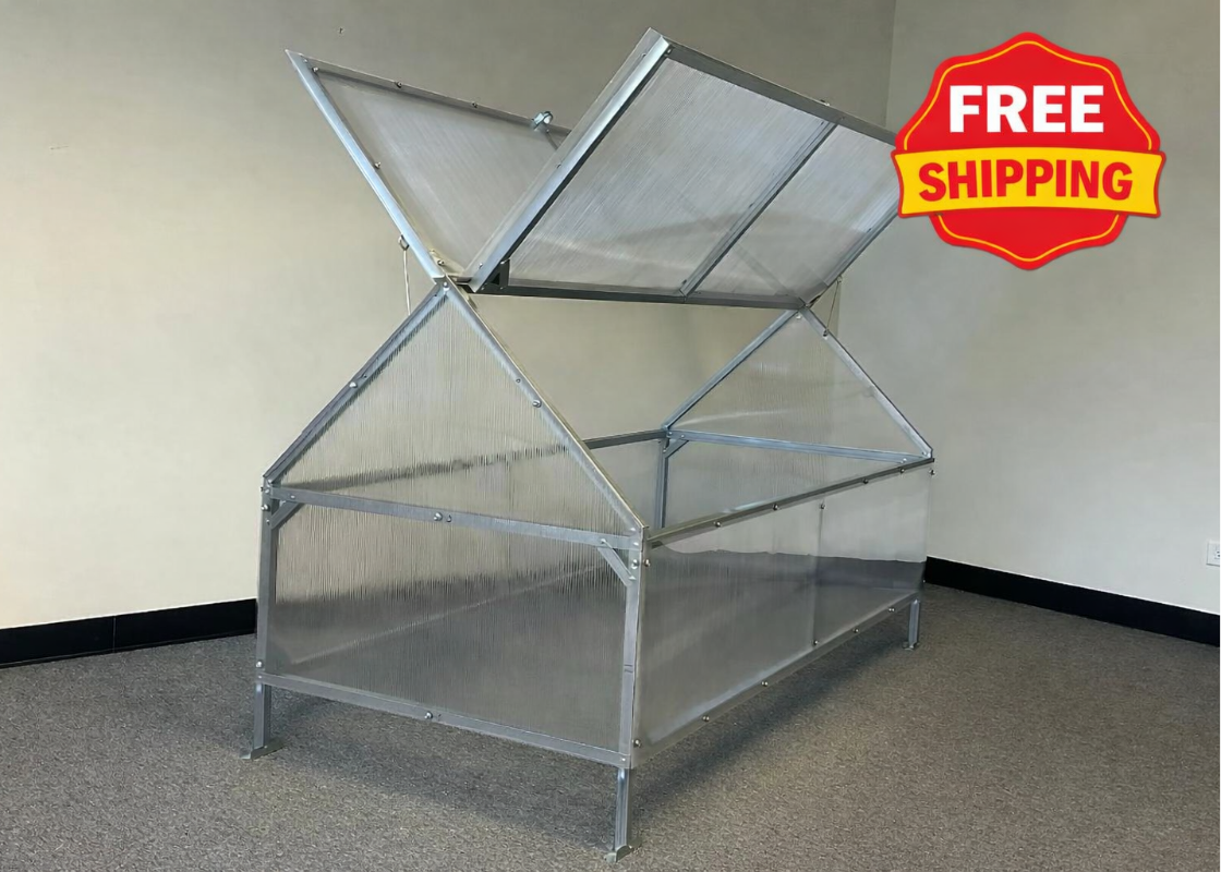 Crocus Portable Mini Greenhouse 3'x6.5'x3'| Compact Raised Bed