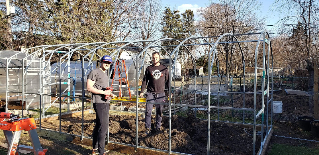MAGNOLIA REINFORCED Two Dutch Doors 10'W up to 104'L GreenhouseToGrow