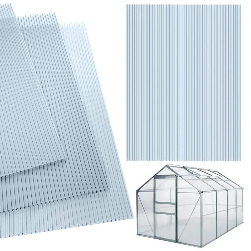 118"x27.5" Polycarbonate Greenhouse Panels Waterproof UV Protected 4mm GreenhouseToGrow