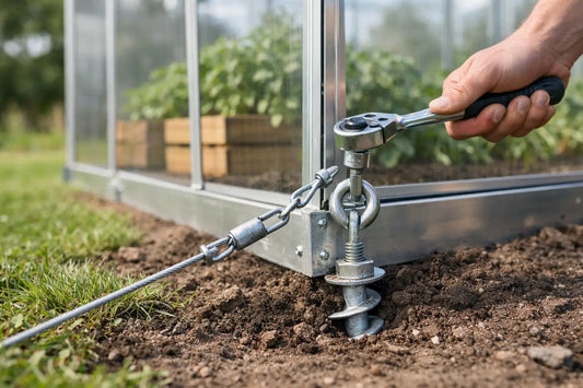 How to Anchor a Greenhouse the Right Way