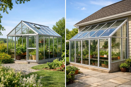 Freestanding vs Attached Greenhouse