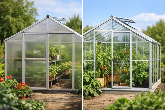 Polycarbonate vs Glass Greenhouse