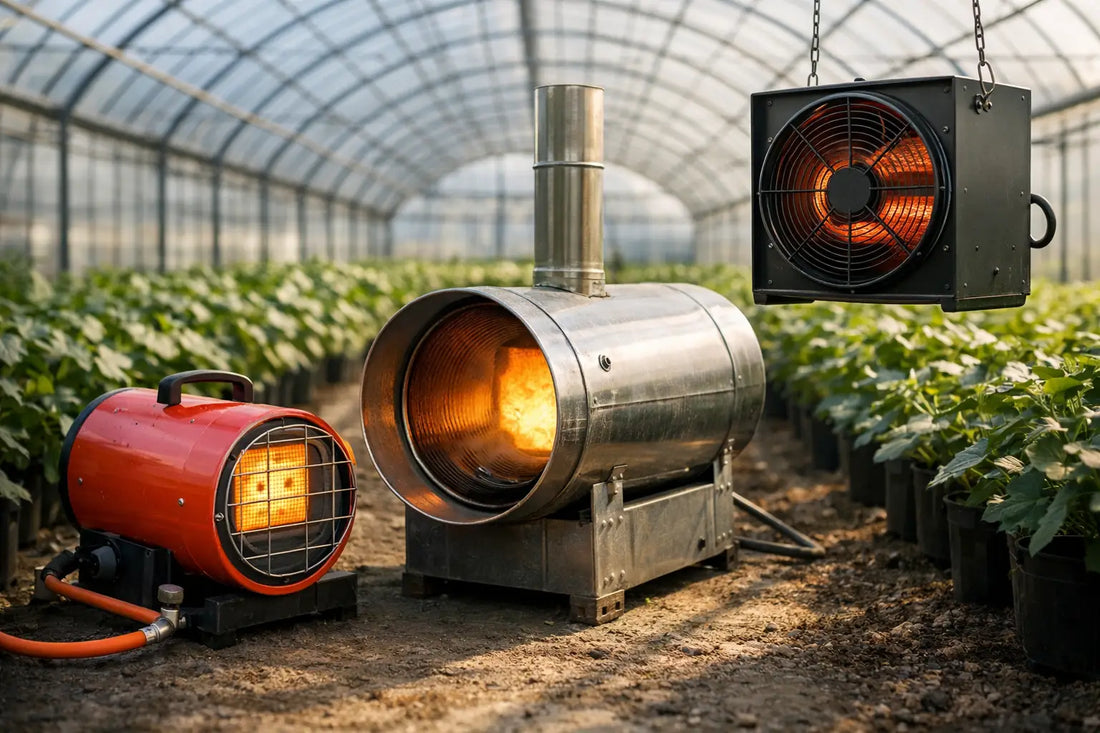 Greenhouse Heater Types Compared for Growers