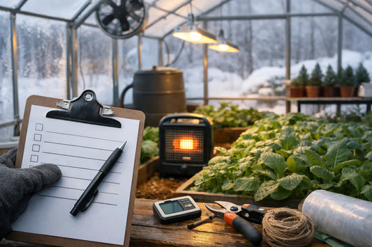 Winter Greenhouse Growing Setup Checklist
