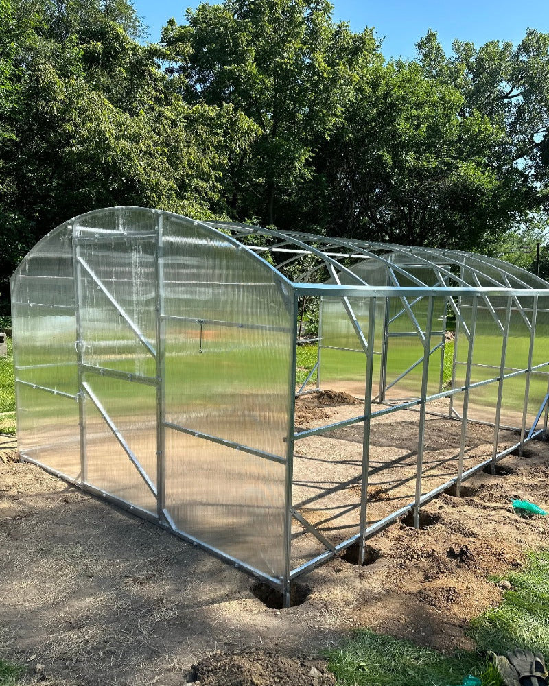 10'x19.5' Magnolia Reinforced Heavy-Duty Polycarbonate Greenhouse