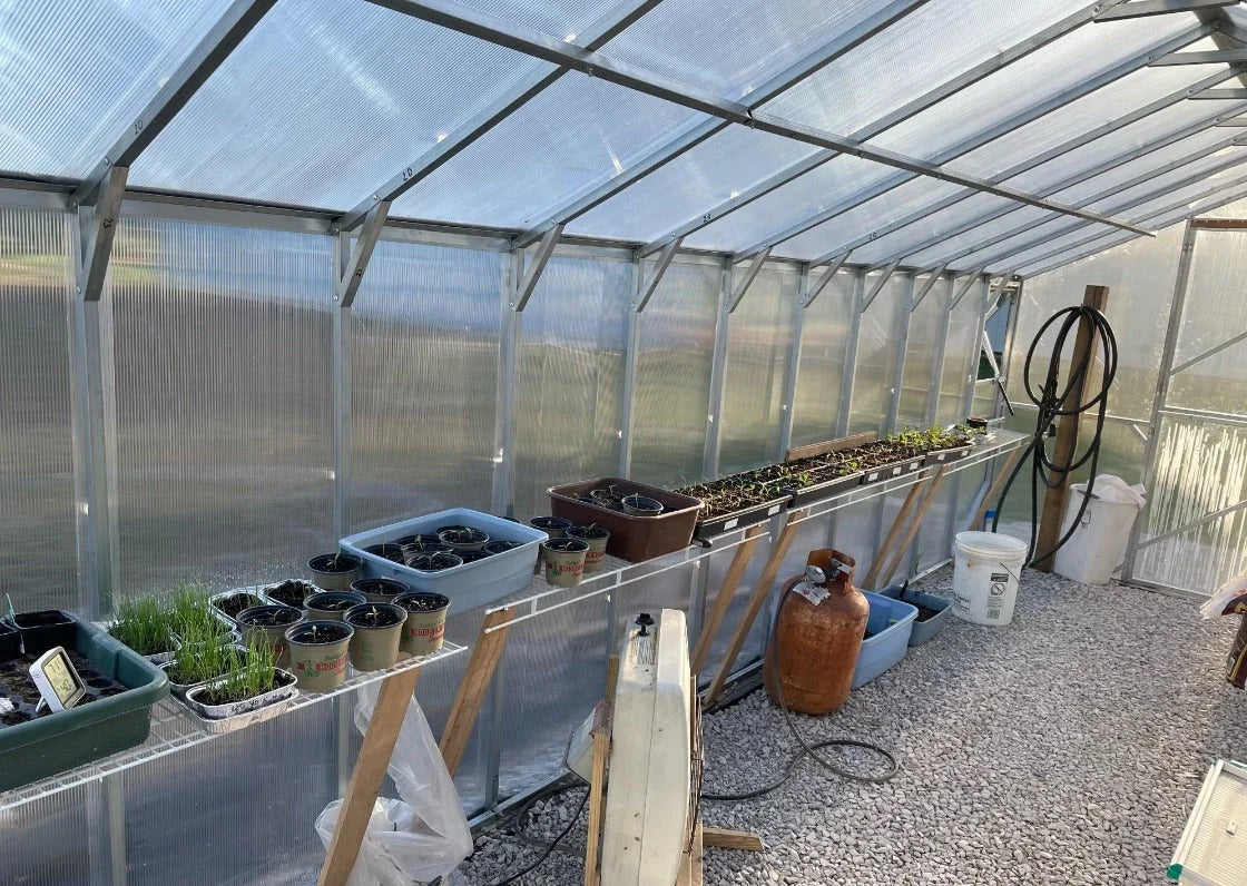 10'x19.5' Magnolia Reinforced Heavy-Duty Polycarbonate Greenhouse