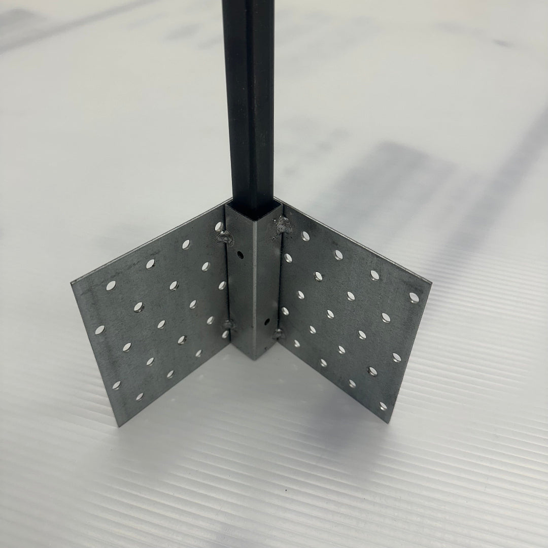 Ground Anchor 30"L with Heavy-Duty 90 Degree Corner Bracket 4"x4"