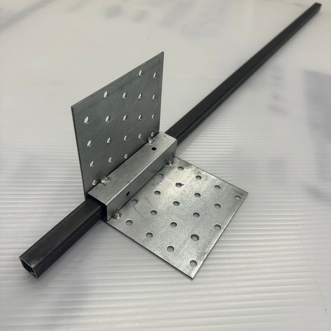 Ground Anchor 30"L with Heavy-Duty 90 Degree Corner Bracket 4"x4"