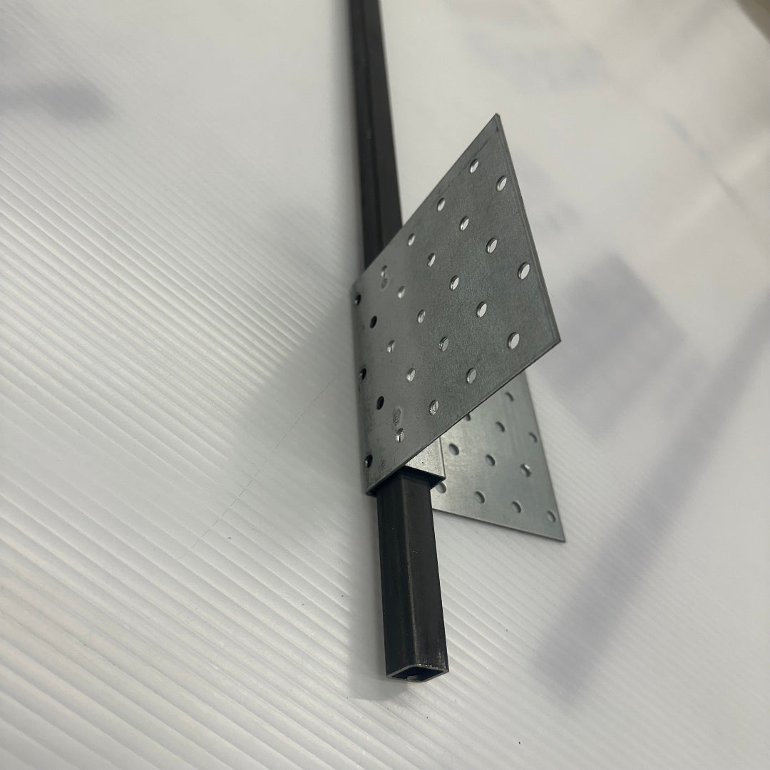 Ground Anchor 30"L with Heavy-Duty 90 Degree Corner Bracket 4"x4"