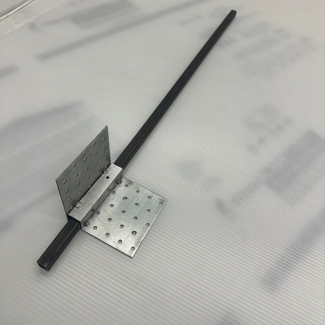 Ground Anchor 30"L with Heavy-Duty 90 Degree Corner Bracket 4"x4"