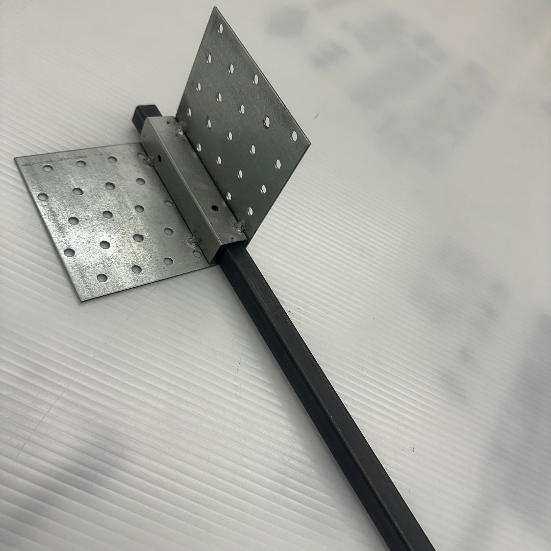 Ground Anchor 30"L with Heavy-Duty 90 Degree Corner Bracket 4"x4"