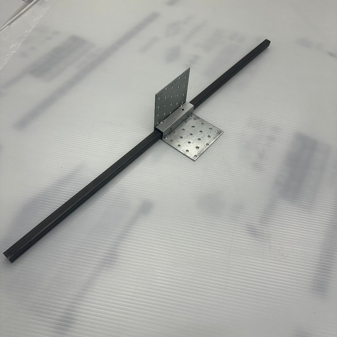 Ground Anchor 30"L with Heavy-Duty 90 Degree Corner Bracket 4"x4"