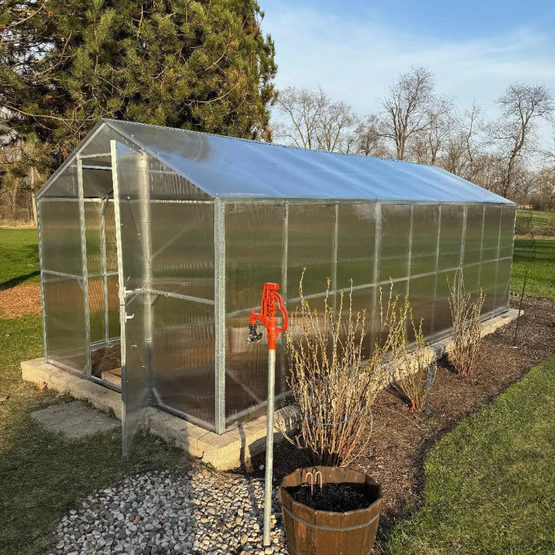 DAISY REINFORCED Two Dutch Doors Gable Roof 8.3'W up to 104'L GreenhouseToGrow