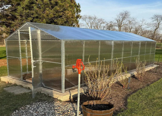 DAISY REINFORCED Two Dutch Doors Gable Roof 8.3'W up to 104'L GreenhouseToGrow