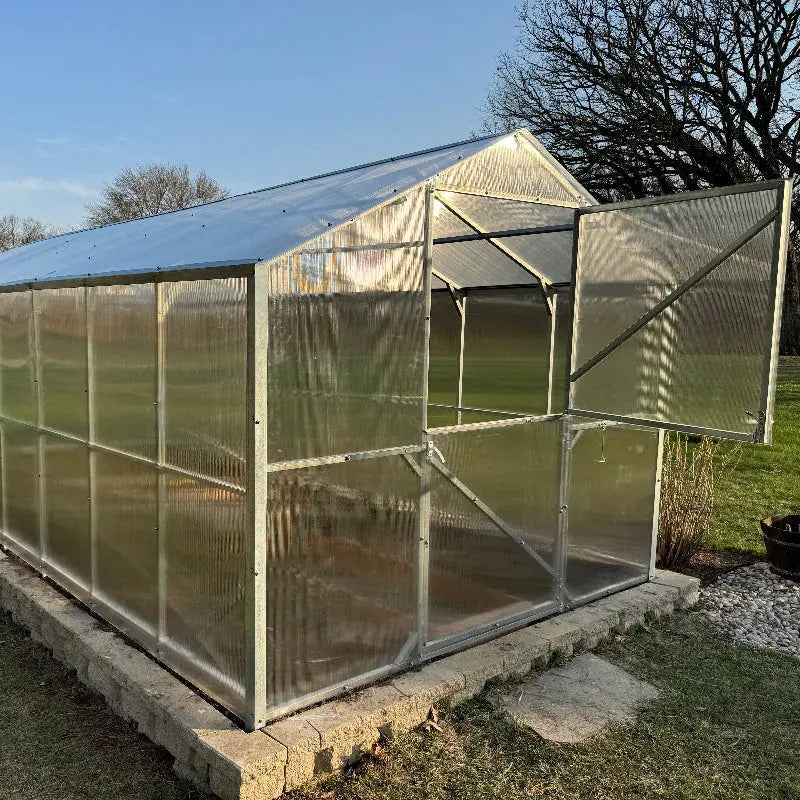 DAISY REINFORCED Two Dutch Doors Gable Roof 8.3'W up to 104'L GreenhouseToGrow