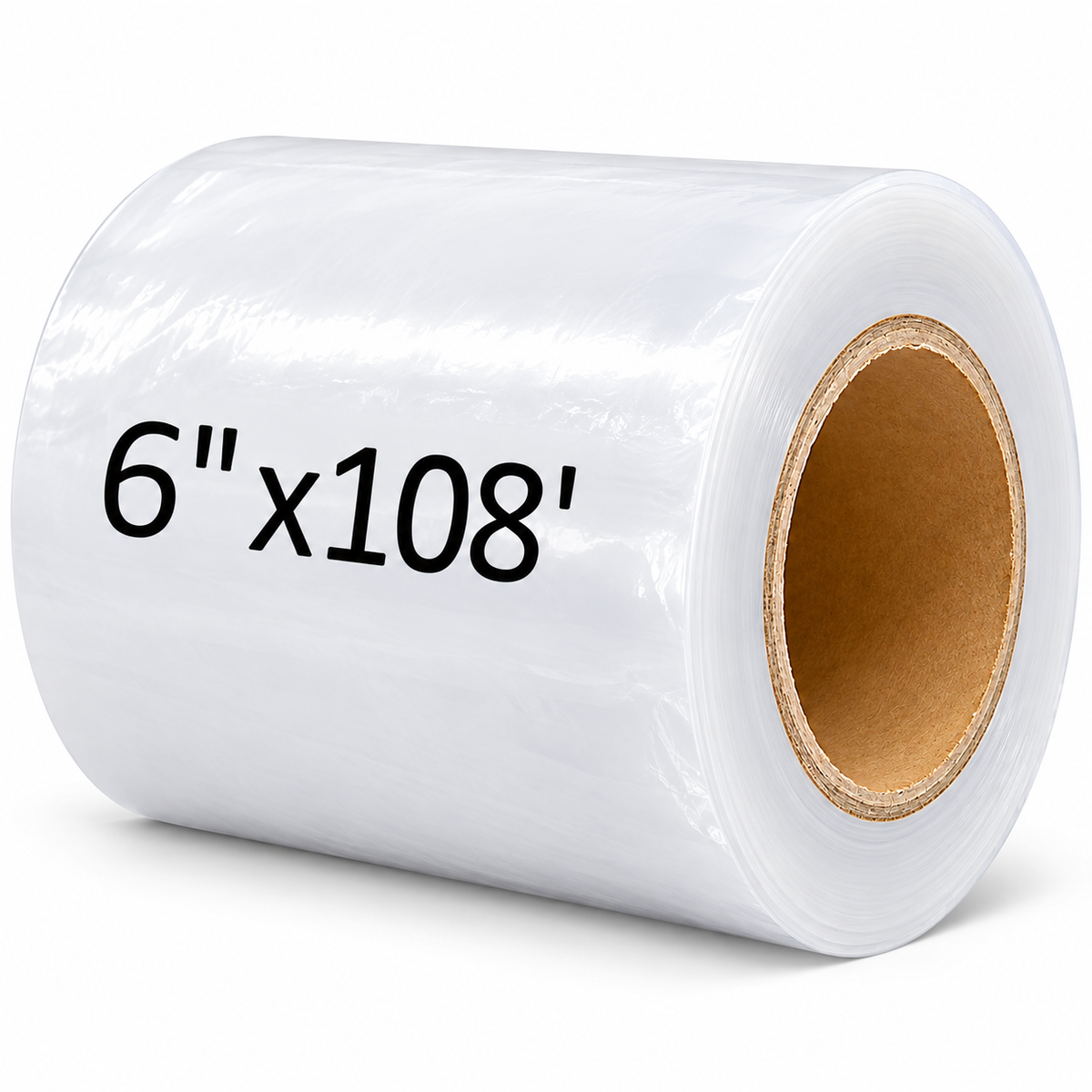 White 6-inch x 108-foot roll of protective tape for greenhouse polycarbonate panels, available at GreenhouseToGrow.us.