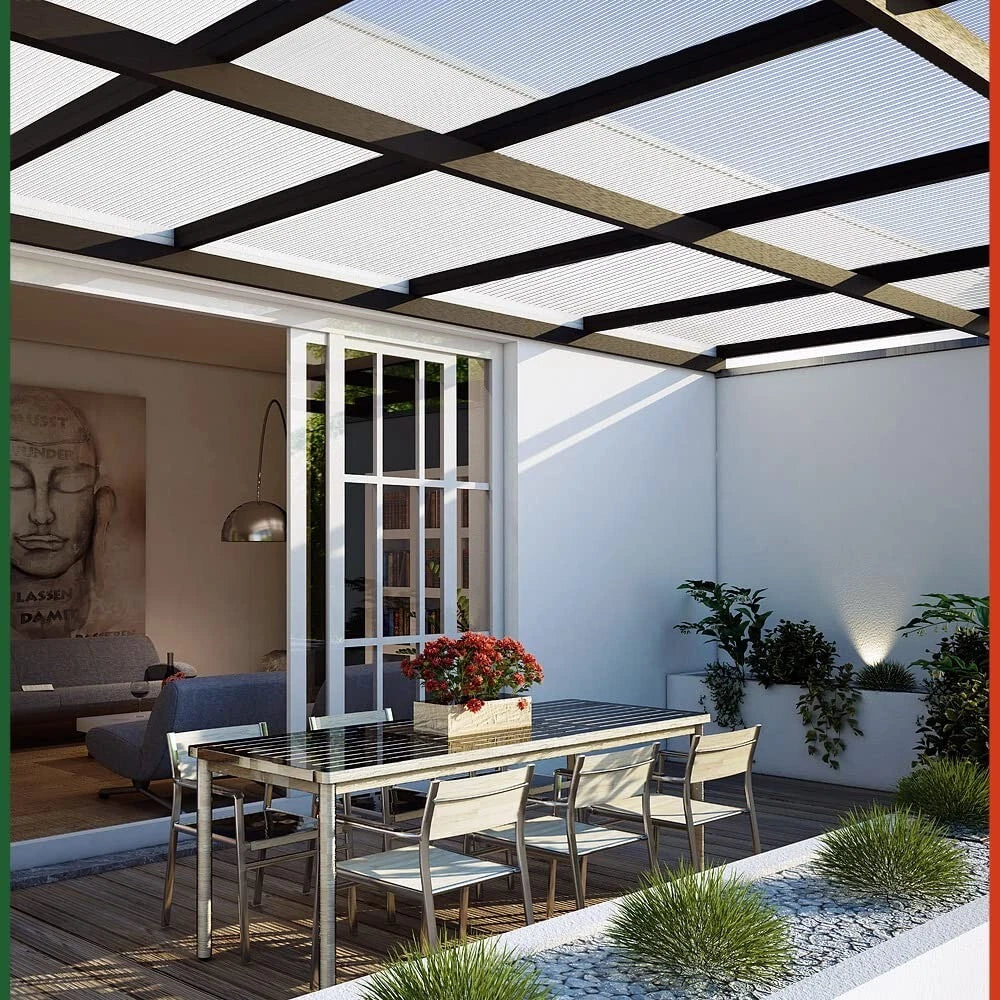 Polycarbonate Greenhouse Panels Waterproof UV Protected 4mm